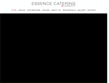 Tablet Screenshot of essence-catering.co.nz